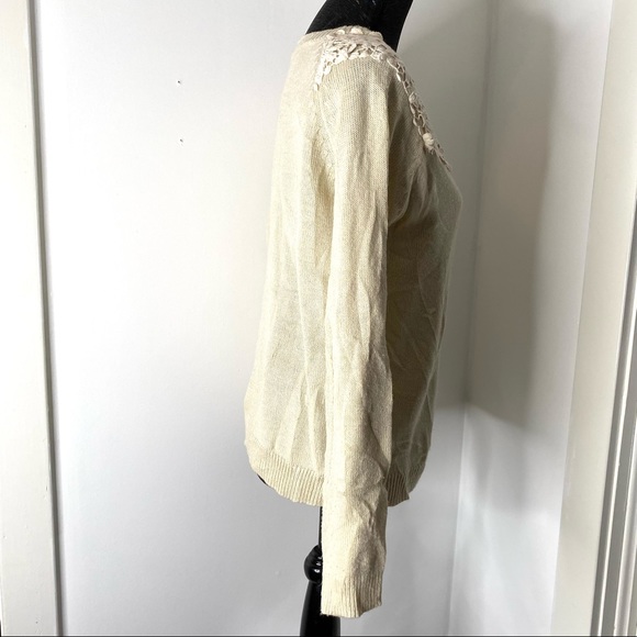 Blu Pepper Crochet Knit Sweater - Picture 9 of 11